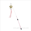 interactive tassels plastic stick steel wire cat teaser